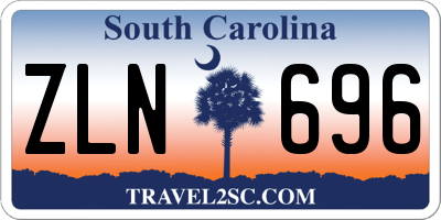 SC license plate ZLN696