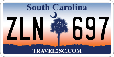 SC license plate ZLN697