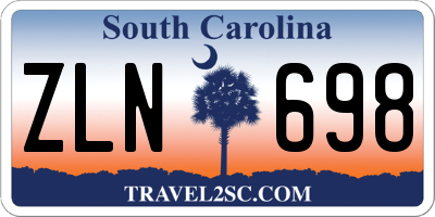 SC license plate ZLN698
