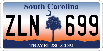 SC license plate ZLN699