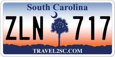 SC license plate ZLN717