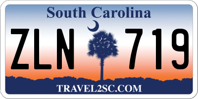 SC license plate ZLN719