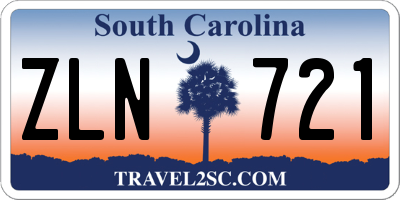 SC license plate ZLN721