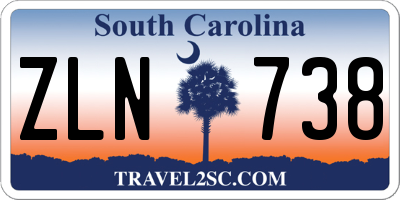 SC license plate ZLN738
