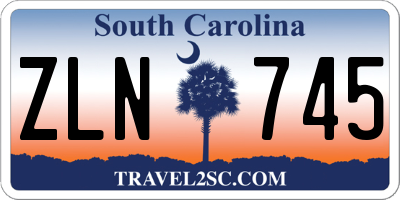 SC license plate ZLN745