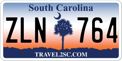 SC license plate ZLN764