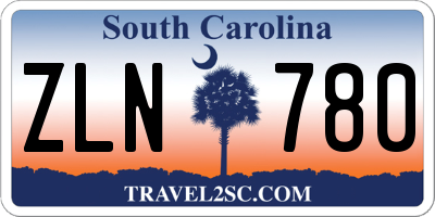 SC license plate ZLN780