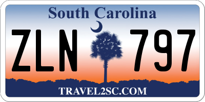 SC license plate ZLN797