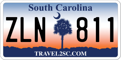 SC license plate ZLN811