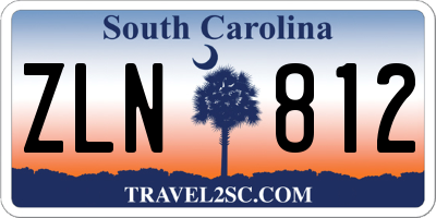 SC license plate ZLN812
