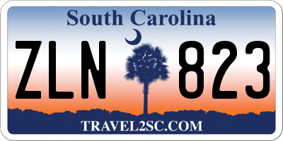 SC license plate ZLN823