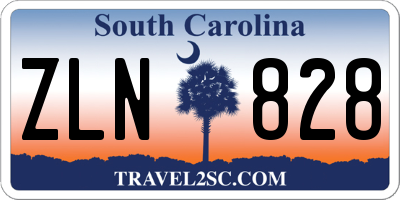 SC license plate ZLN828