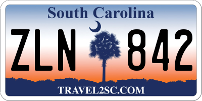 SC license plate ZLN842