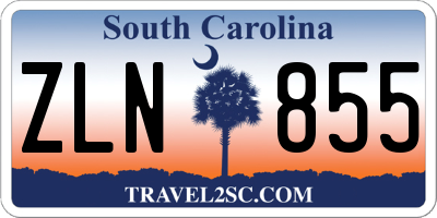 SC license plate ZLN855