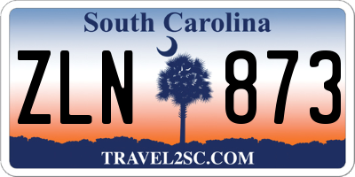 SC license plate ZLN873