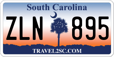 SC license plate ZLN895