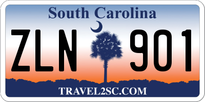 SC license plate ZLN901