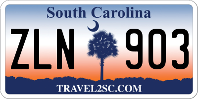 SC license plate ZLN903