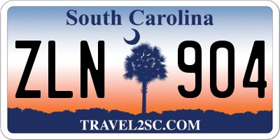 SC license plate ZLN904