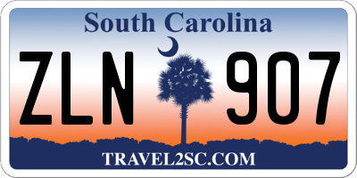 SC license plate ZLN907