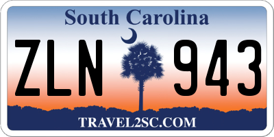 SC license plate ZLN943