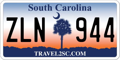SC license plate ZLN944