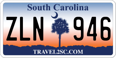 SC license plate ZLN946