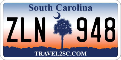 SC license plate ZLN948