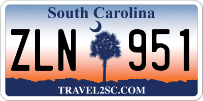 SC license plate ZLN951