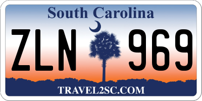 SC license plate ZLN969