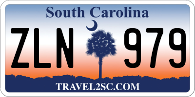 SC license plate ZLN979