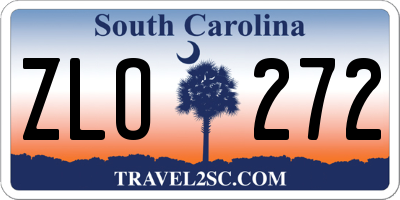 SC license plate ZLO272