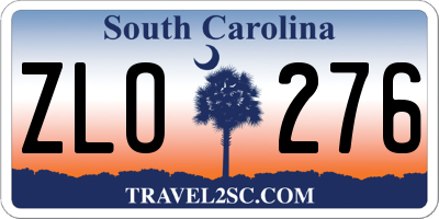 SC license plate ZLO276