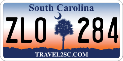 SC license plate ZLO284