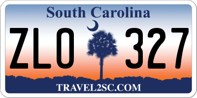 SC license plate ZLO327