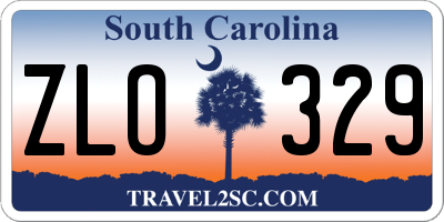 SC license plate ZLO329
