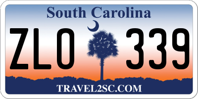 SC license plate ZLO339