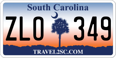 SC license plate ZLO349