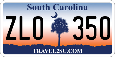 SC license plate ZLO350