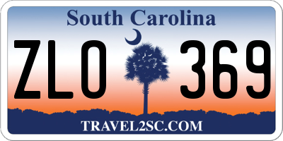 SC license plate ZLO369