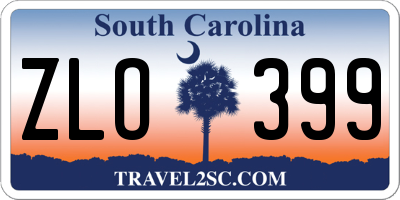 SC license plate ZLO399
