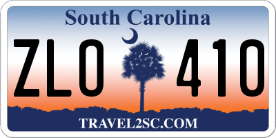 SC license plate ZLO410