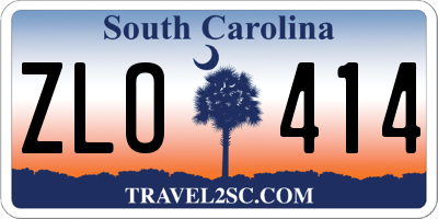 SC license plate ZLO414