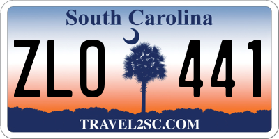 SC license plate ZLO441