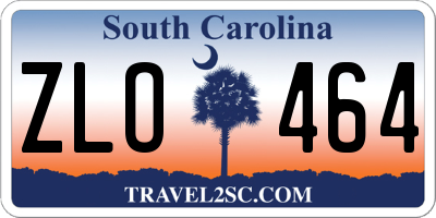SC license plate ZLO464