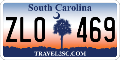 SC license plate ZLO469