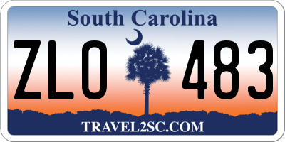 SC license plate ZLO483