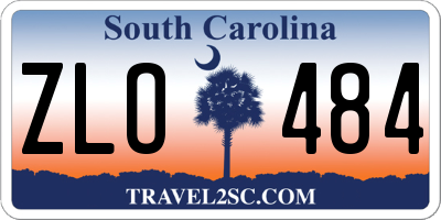 SC license plate ZLO484