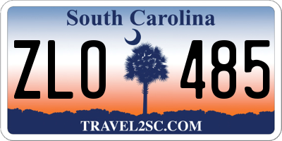 SC license plate ZLO485