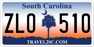 SC license plate ZLO510